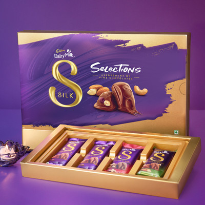 Cadbury Dairy Milk Silk Selections Assorted Chocolate Rakhi Gift Pack Bars(213 g)