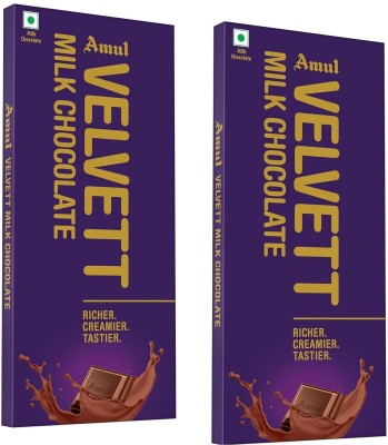 Amul Velvett Milk Chocolate Bars(2 x 150 g)