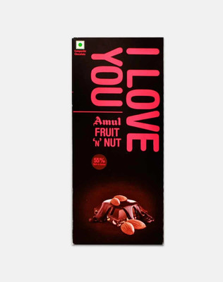 Amul Fruit N Nut Chocolate I Love You RICH IN COCOA | Bars(149 g)