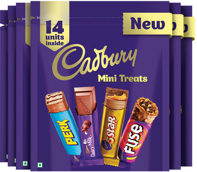 Cadbury Assorted Mini Treats Chocolate Bars(6 x 127.9 g)
