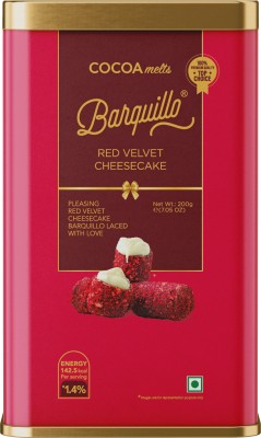 BARQUILLO Red Velvet Cheesecake Premium Chocolates filled with Cream Cheese Bites(10 x 20 g)