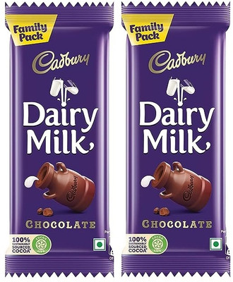 Cadbury Dairy Milk Chocolate Bar Family Pack, Bars(2 x 136 g)