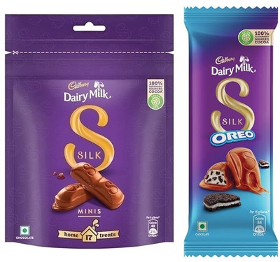 Cadbury Dairy Milk Silk Chocolate & Silk Oreo Chocolate Bars(2 x 1 Units)