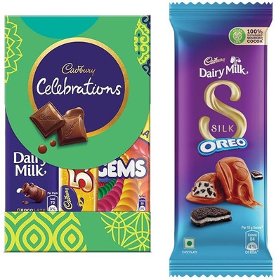 Cadbury Celebrations Chocolate & Silk Oreo Chocolate Bars(2 x 1 Units)