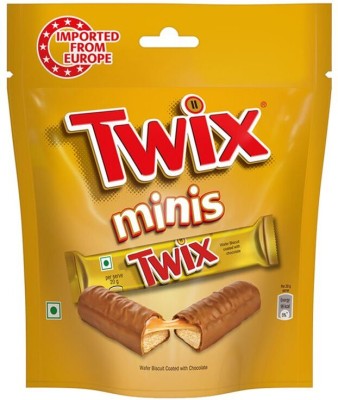 Twix Minis Cookie Caramel Chocolate Pack Bars(100 g)