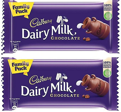 Cadbury Dairy Milk Chocolate Bar Family Pack Bars(2 x 130 g)