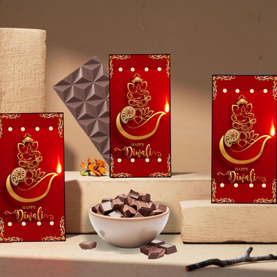Expelite Diwali for Kids , 35 g Each (PACK OF 3), Diwali Chocolate Bars (3 x 1 Units) Bars(3 x 33.33 g)