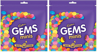 Cadbury Gems Chocolate Home Treats Pack, Bars(2 x 142.2 g)