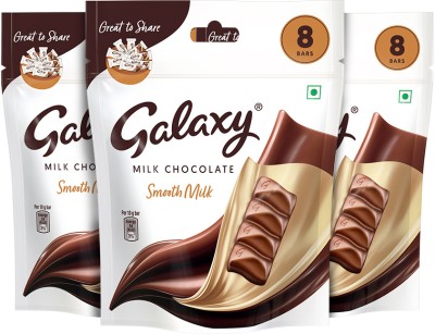 GALAXY Smooth Milk Minis Valentine Chocolate Pack Bars(3 x 120 g)