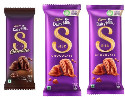 Cadbury Silk Ganache Chocolate & Silk Chocolate Bars(3 x 59.33 g)