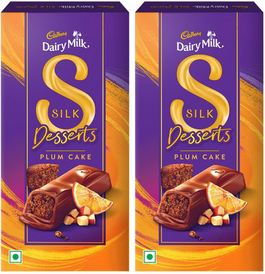 Cadbury DAIRY MILK PLUM CAKE JUST LIKE A CAKE YUM YUM Bars(2 x 69 g)