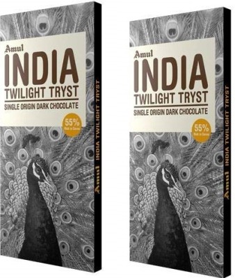 Amul India mor Origin Dark Chocolate Bars(2 x 125 g)