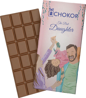 Chokor The Best Daughter Artisanal Chocolate Gift Milk Chocolate - 100g Bars(100 g)