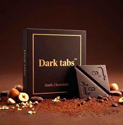 Dark Tabs Chocolate for Couples | Tabs Mood Uplifting Chocolate for Romance Men & Women Bars(20 g)
