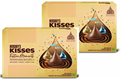 HERSHEY'S kisses moments new edition milk& composite chocolate best gift FOREVER Bars(2 x 108 g)