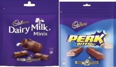Cadbury PERK AND DAIRY MILK MINIS Bars Bars(2 x 150.5 g)