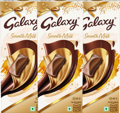 GALAXY Smooth Milk Chocolate Bar Loaded with goodness of international cocoa Bars(3 x 110 g)