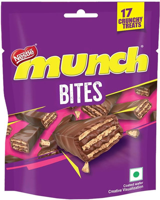 NESTLE Munch Chocolate Coated Crunchy Wafer Share BAG Bars(151 g)