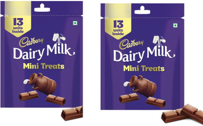 Cadbury Dairy Milk Mini Treats Chocolate Bars Bars(2 x 91.4 g)