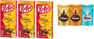 NESTLE choco pudding + mix kisses Bars(6 x 1 Units)