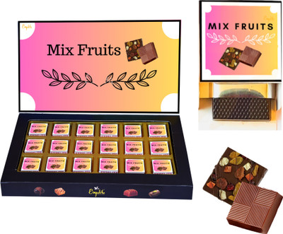 Expelite Mix Fruit and Nut Chocolate Dry fruits Gifts - 18 pieces Bars(18 x 1 Units)