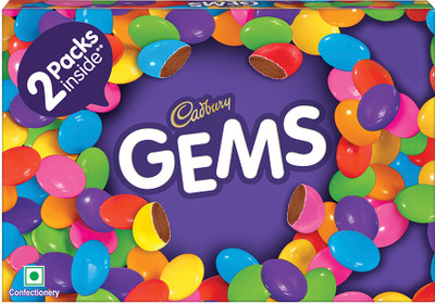 Cadbury Gems Chocolate Candy Pack Crackles(22.04 g)