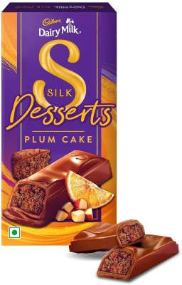 Cadbury Dairy Milk Silk Desserts Plum Cake Chocolate Bar Bars(71 g)