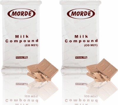 Morde Milk Chocolate Compound Slab (Pack of 2) Bars(2 x 400 g)