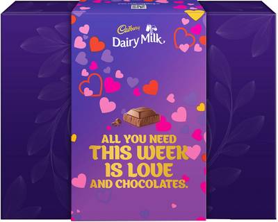 Cadbury Dairy Milk Chocolate Valentine Gift Box for Her Bars