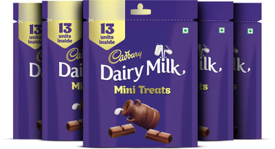 Cadbury Dairy Milk Mini Treats Chocolate Bars(5 x 91 g)