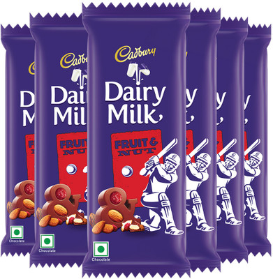 Cadbury Dairy Milk Fruit and Nut Chocolate Bars(6 x 75 g)