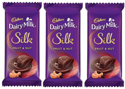 Cadbury Dairy Milk Silk Fruit and Nut Chocolate Bars(3 x 18.33 g)