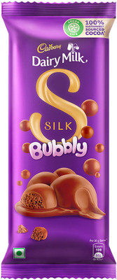 Cadbury Dairy Milk Silk Bubbly Chocolate Bars  (120 G) For Rs. 76 @ 59 %