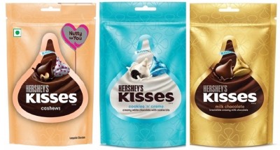 HERSHEY'S KISSES CASHEW N MILK N C N C CHOCOLATES Bars(3 x 35 g)