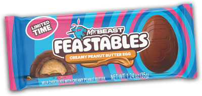 Mr Beast Feastables Creamy Peanut Butter Eggs New Pack | Milk Chocolate Bars(35 g)
