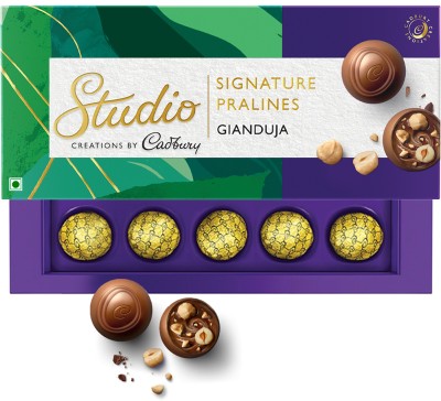 Cadbury Studio Signature Pralines, Gianduja Hazelnut Chocolate Truffles(130 g)