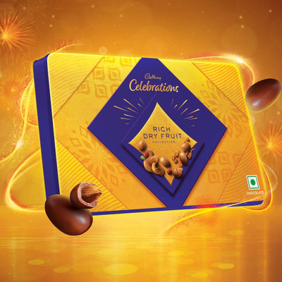 Cadbury Celebrations Rich Dry Fruit Collection Chocolate Diwali Gift pack Truffles(177 g)