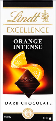 LINDT Excellence Orange Intense Dark Chocolate Bars(100 g)