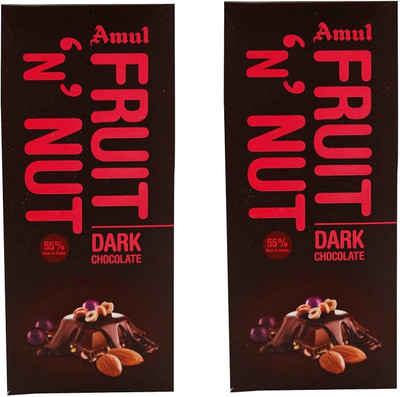 Amul Fruit & Nut Chocolate -(150g X 2) | Bars(2 x 150 g)