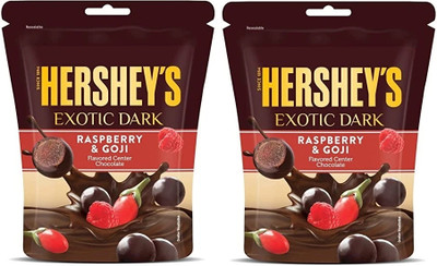 HERSHEY'S Exotic Dark Raspberry & Goji Chocolate Bars(2 x 100 g)