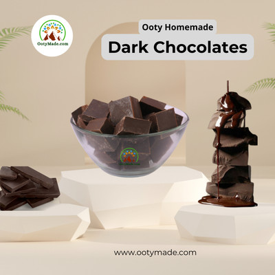 Ooty Made.Com Plain Dark Chocolate 500g Truffles(500 g)