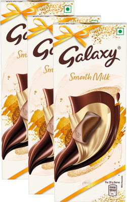 GALAXY Smooth Milk Chocolate Loaded with Goodness of Milk & Cocoa Bar Bars(3 x 110 g)