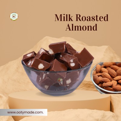 Ooty Made.Com Milk Roasted Almond Chocolates For You and Your Loved Ones Bars(250 g)