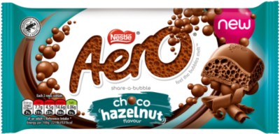 NESTLE Aero Choco Hazelnut Flavour Bars(90 g)