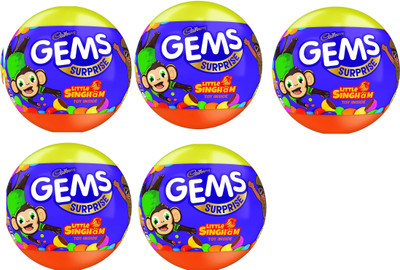 Cadbury Gems Surprise Chocolate 15.7g x 5 Bars(5 x 15.7 g)