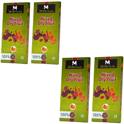 mom Mixed Dry Fruit Bar Healthy Snack with Almonds, Cashews & Raisins Bars(4 x 12.5 g)