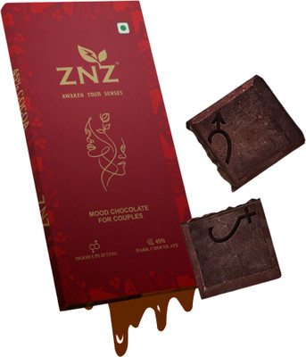 ZNZ Mood Uplifting dark chocolate for Husband & wife | Chocolate tabs for couples Bars(1 g)