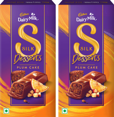 Cadbury Dairy Milk Silk Desserts Cake Chocolate Bars(2 x 140 g)