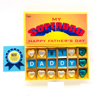 Expelite Fathers day - My superman 18 Chocolate gift box Bars(18 x 27.78 g)