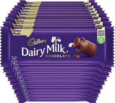 Cadbury Dairy Milk Maha Pack Chocolate Bars(18 x 55 g)
